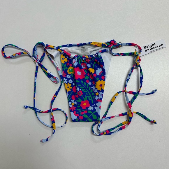 Bright Swimwear floral bikini bottoms. - Picture 1 of 5